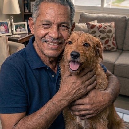 Enmanuel con su esposa